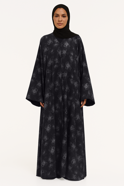 Onyx Bloom Abaya
