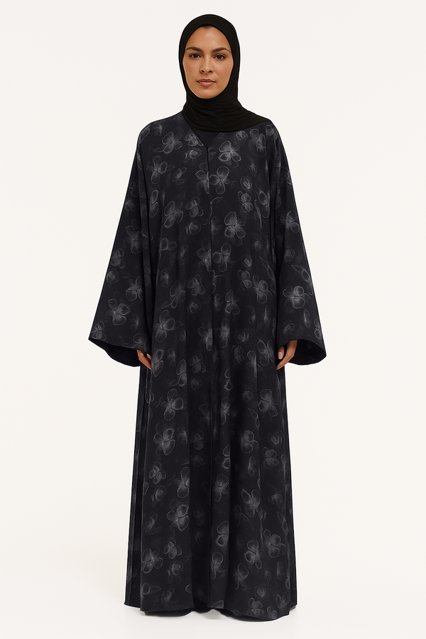 Onyx Bloom Abaya