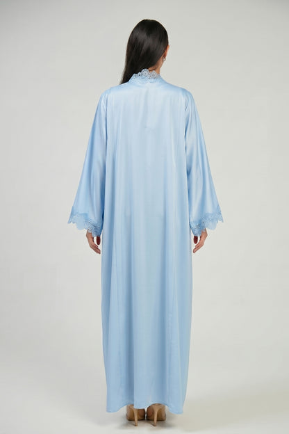 Sky Serenity Lace Abaya