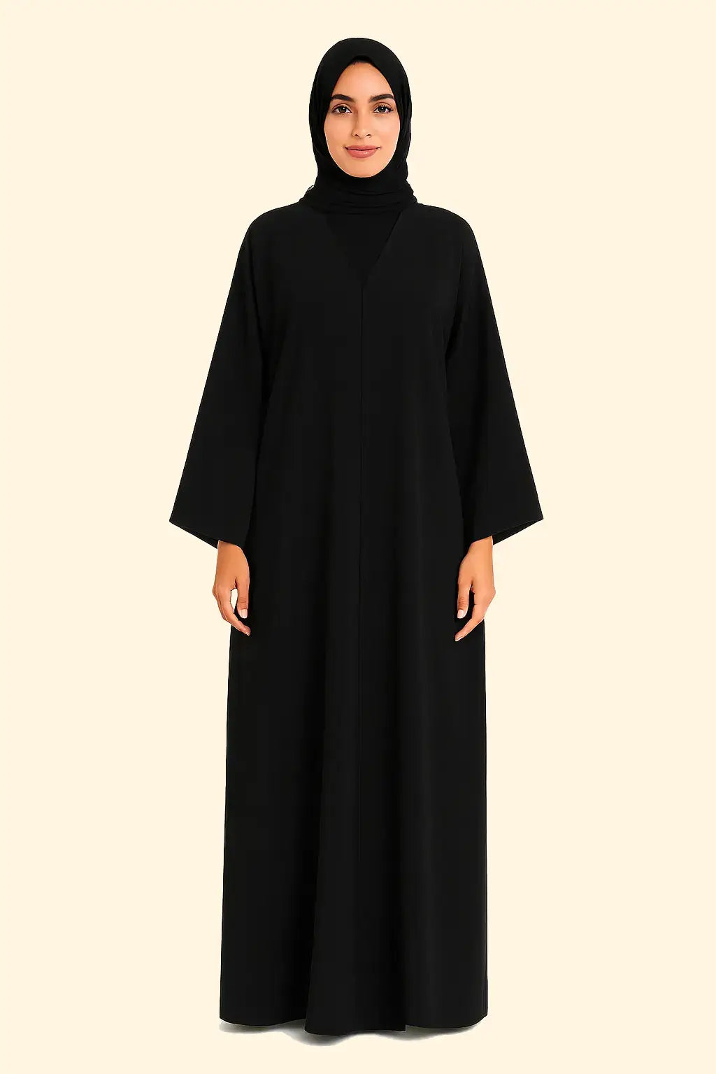 Classic Abaya with Clean Front Panel