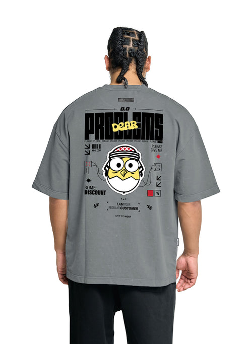 Dear Problems - Digital Print Design - Oversized T-Shirt – hover image