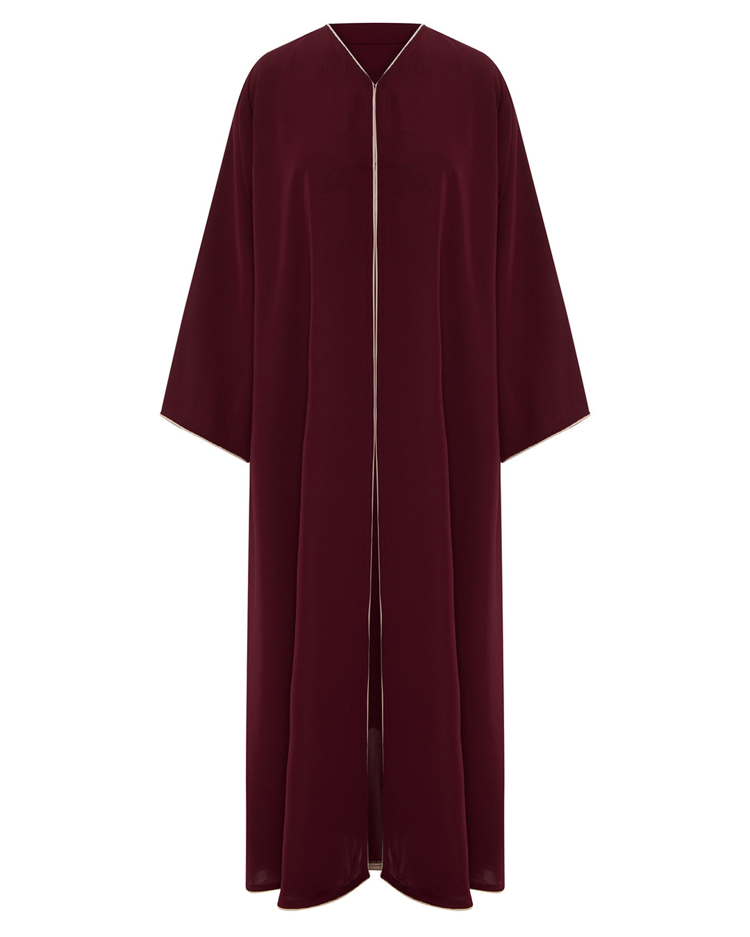 Classic Abaya with Contrast Piping