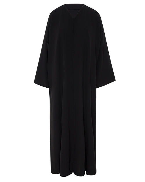 Classic Abaya with Clean Draped Cut – hover image