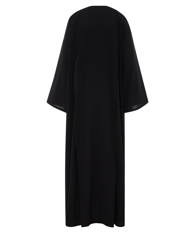 Classic Abaya with Clean Draped Cut – hover image