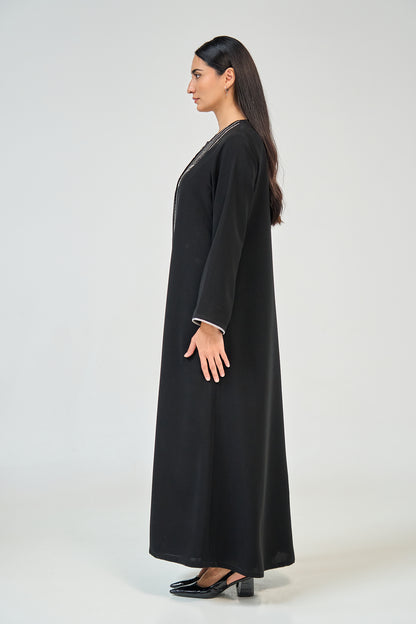 عباية نوير شيفرون مطرزة (نسخة)