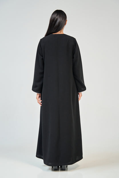 عباية نوير شيفرون مطرزة (نسخة)