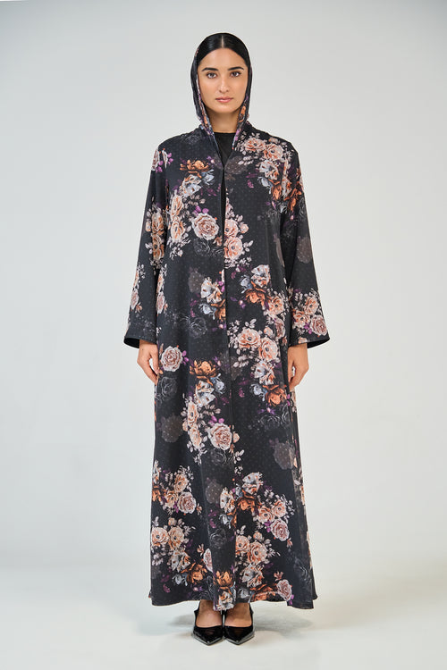 Shadow Blossom Abaya