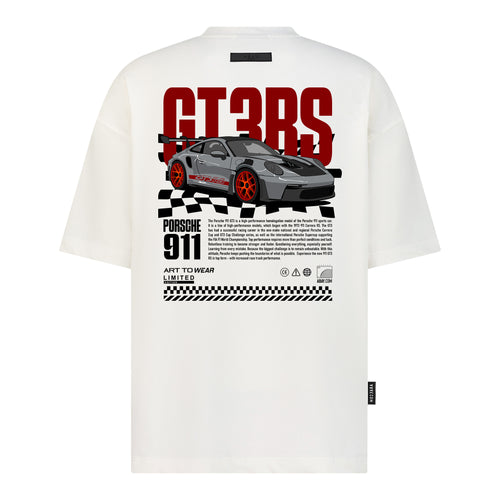 Porsche GT3 RS – Glitch Speed - Digital Print Design - Oversized T-Shirt