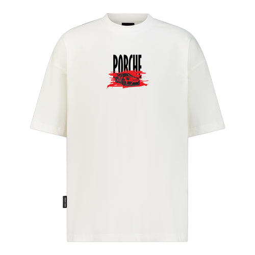 Porsche GT3 RS – Glitch Speed - Digital Print Design - Oversized T-Shirt – hover image