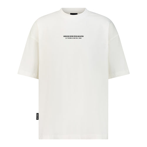 Knowledge Before Speech and Action - Digital Print Design - Oversized T-Shirt – hover image