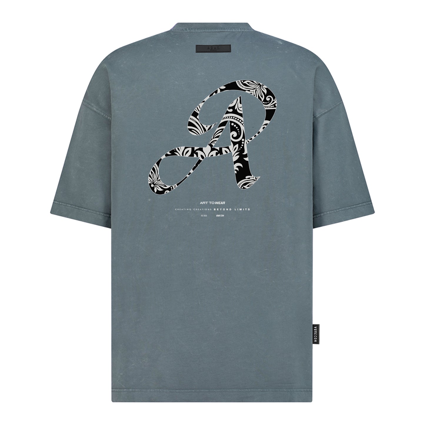 Abay Font Tee - Digital Print Design