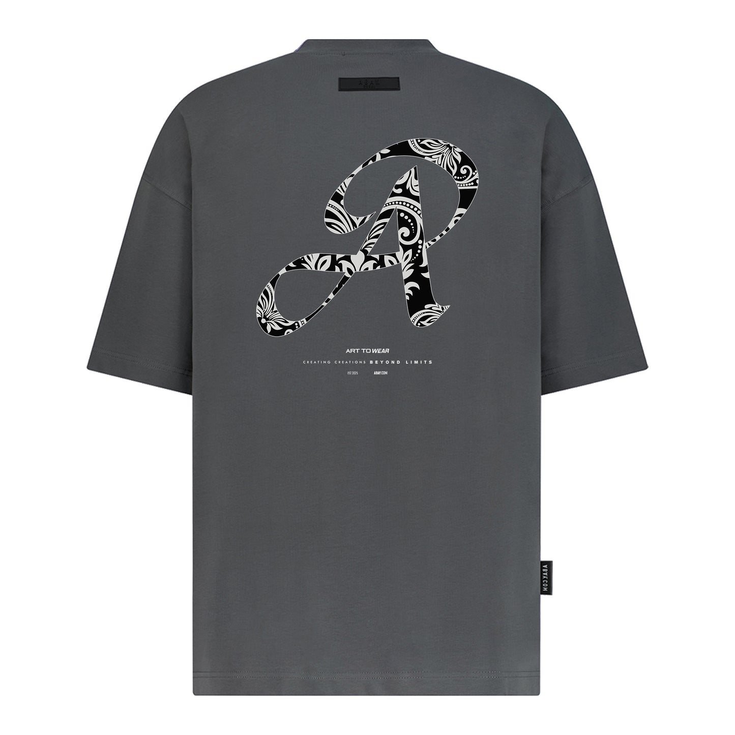 Abay Font Tee - Digital Print Design
