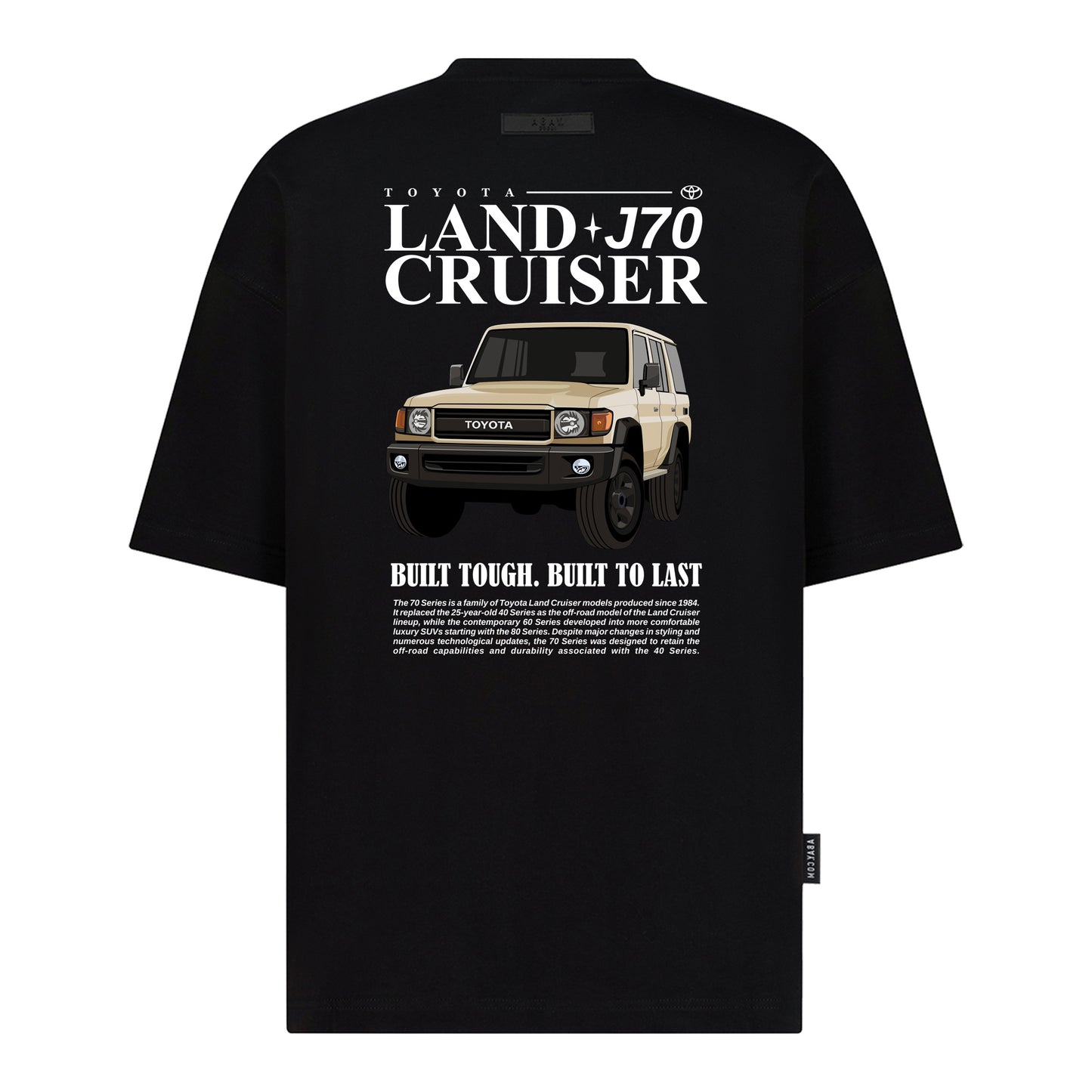 Land Cruiser J70 - تصميم طباعة رقمية - تي شيرت كبير الحجم