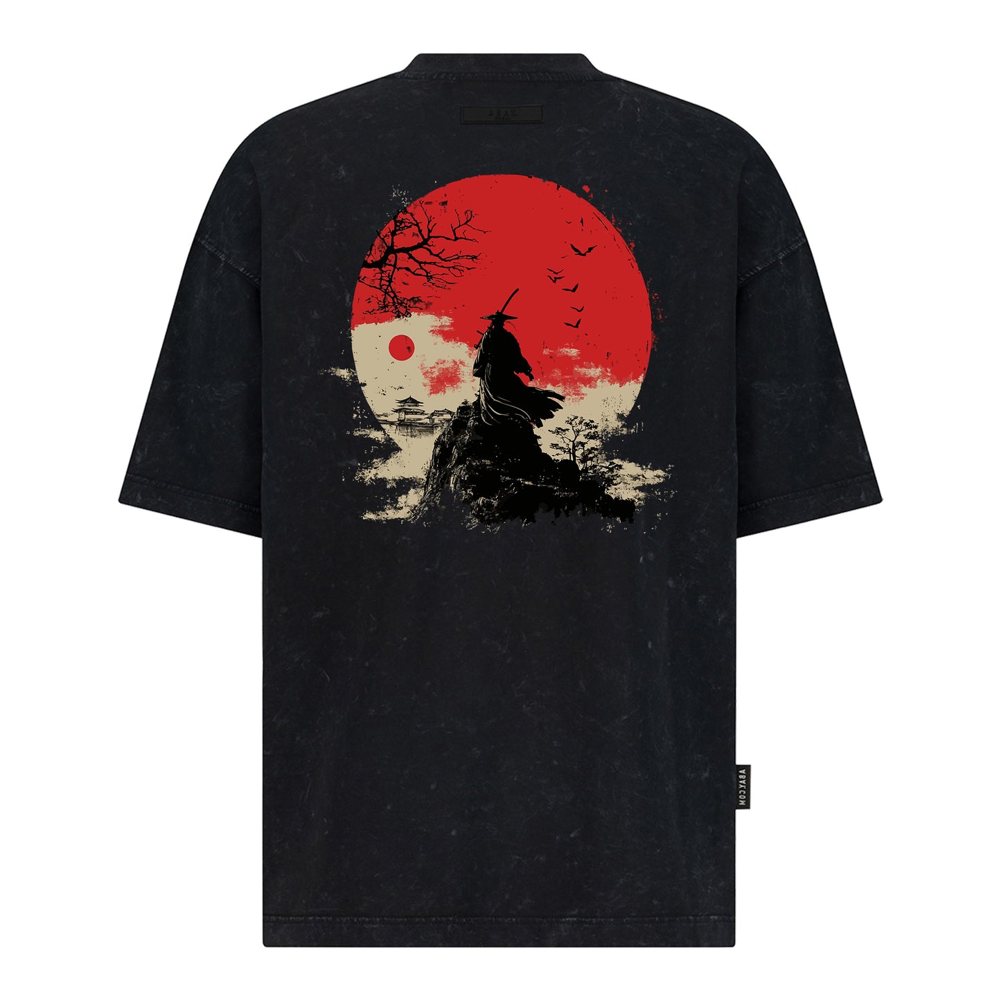 Lone Blade at Dusk  - Digital Print Design - Oversized T-Shirt