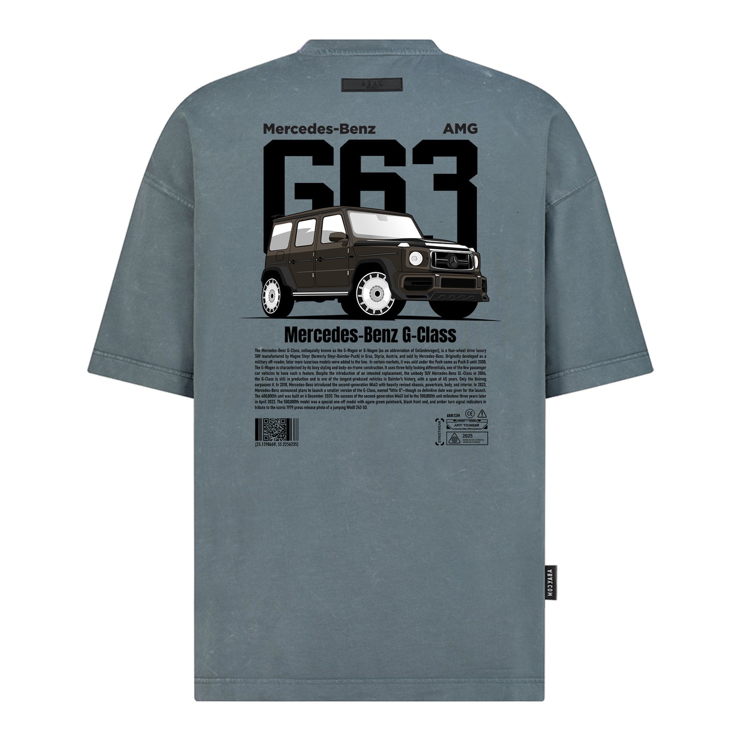 G63 - Digital Print Design - Oversized T-Shirt