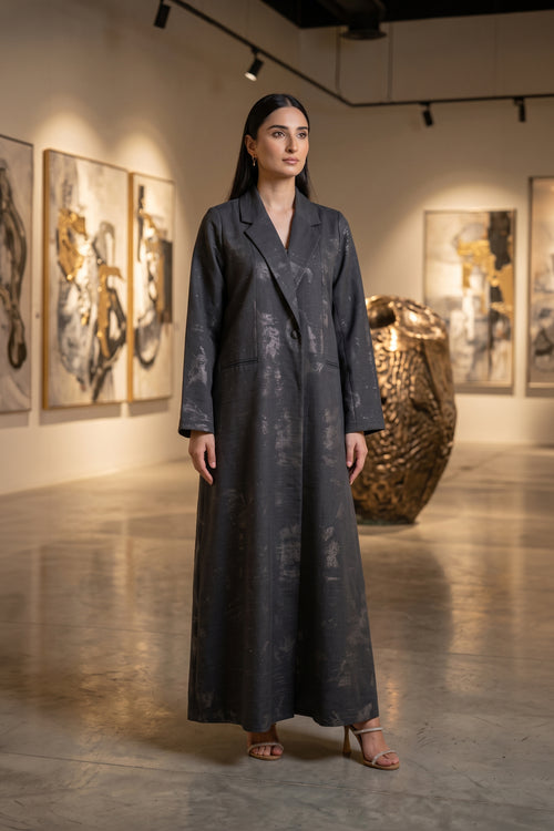 Graphite Signature Tailored Abaya