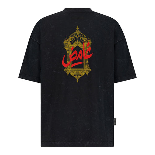 غامض - تطريز - تي شيرت كبير الحجم – hover image