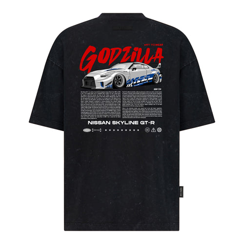 Godzilla - Digital Print Design - Oversized T-Shirt – hover image