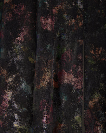 Premium Abaya with Abstract Multi-color Print