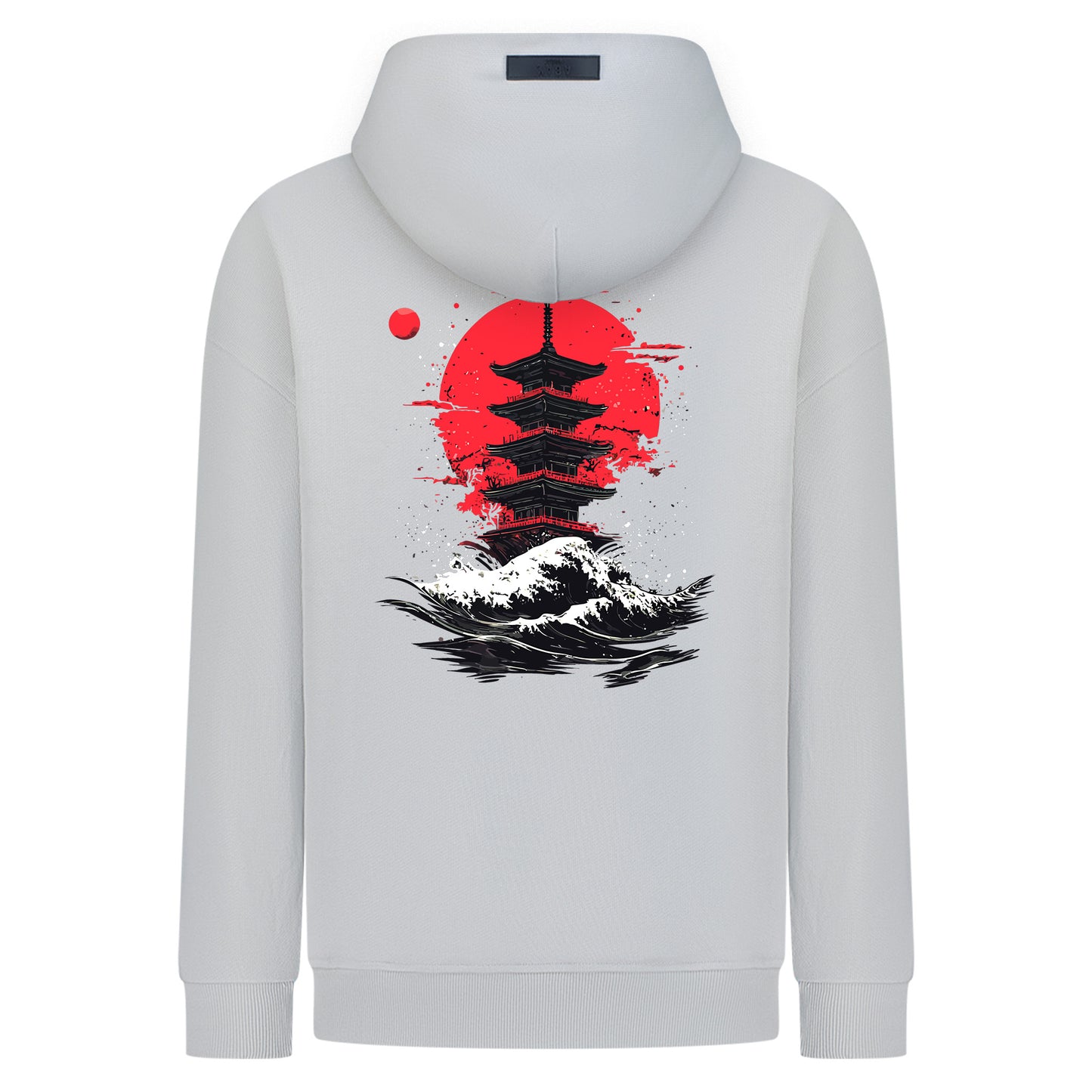Red Moon Over Kyoto  - Digital Print Design
