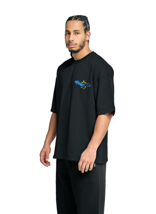 Stay Safe - Embroidery - Oversized T-Shirt – hover image