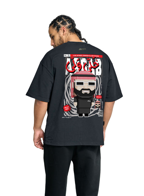 Arbab - Digital Print Design - Oversized T-Shirt – hover image