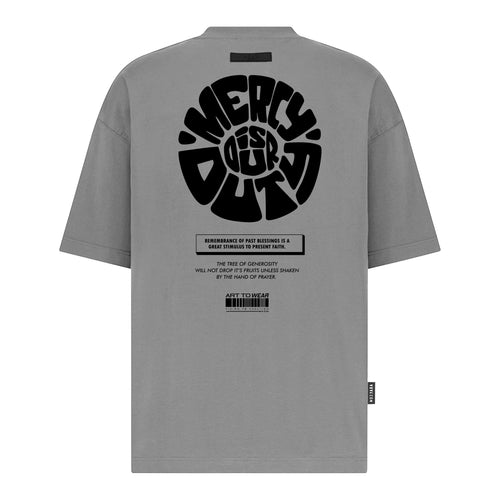Mercy is our Duty - Digital Print Design - Oversized T-Shirt – hover image