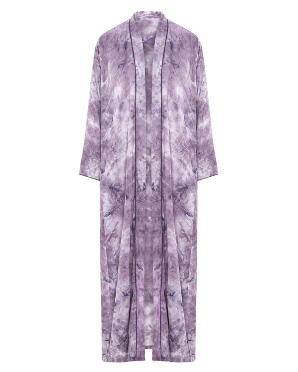 Soft Leaf Open Abaya – hover image