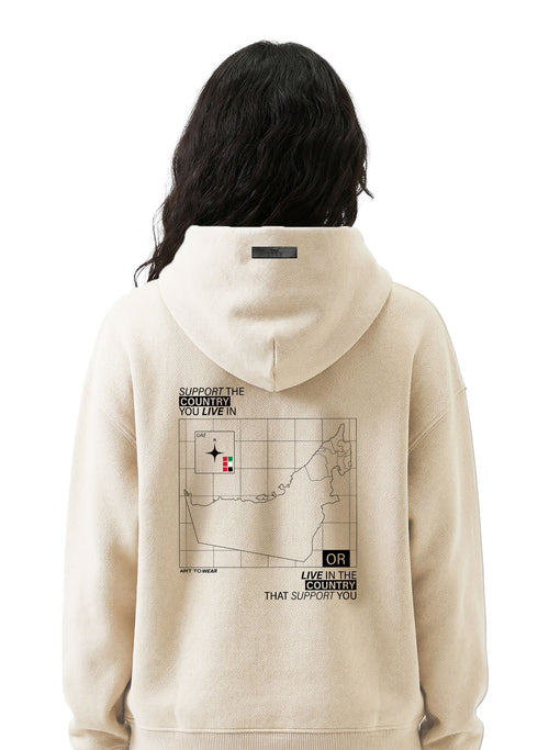 Support The Country - UAE Statement Graphic - Digital Print Design - Hoodie – hover image