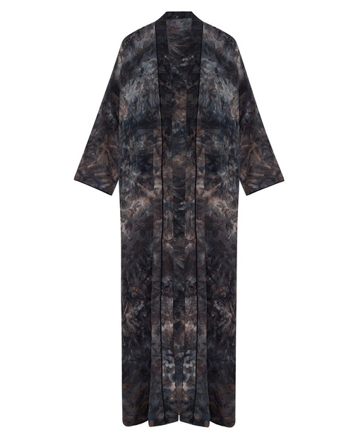 Midnight Bloom Open Abaya – hover image