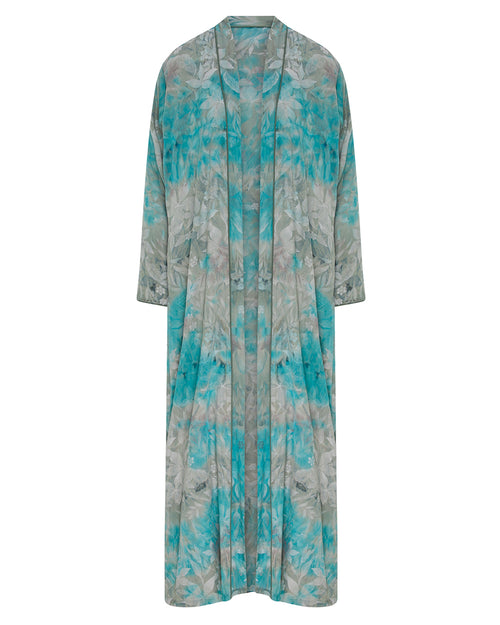 Aqua Garden Open Abaya – hover image