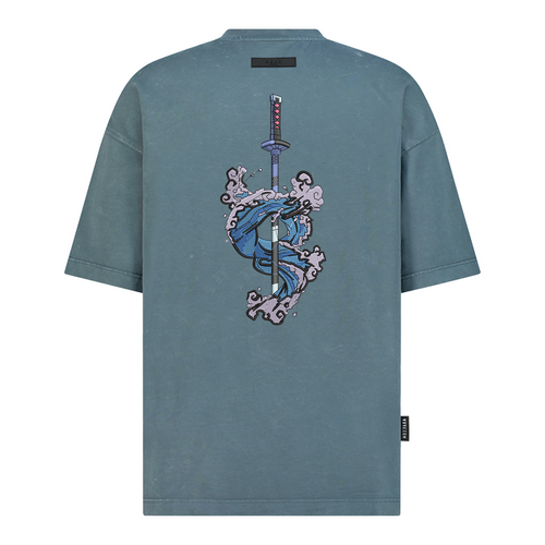 Demon Slayer - Nichirin Sword - Embroidery - Oversized T-Shirt – hover image