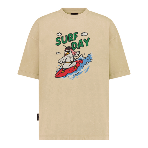 Surf Day - Embroidery - Oversized T-Shirt – hover image