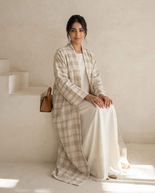 Siena Sand Abaya – hover image