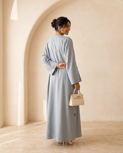 Halo Misty Blue Abaya