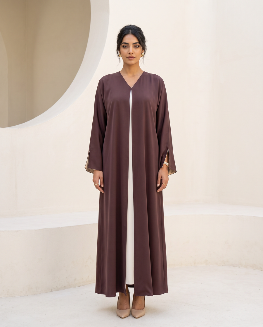 Meridian Plum Abaya