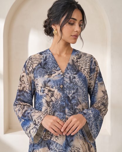 Azure Mirage Abaya