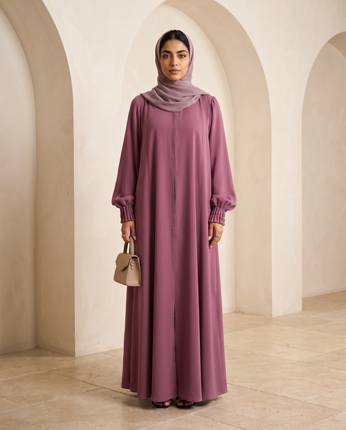 Classic Silhouette Rose Abaya