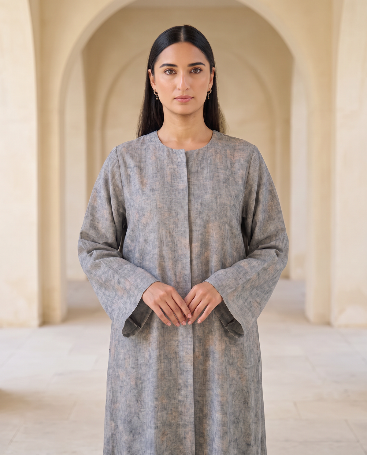 Stone Mist Abaya