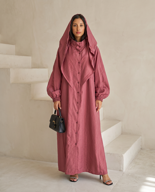 Hooded Button Down Modern Streetwear Cadilla Abaya