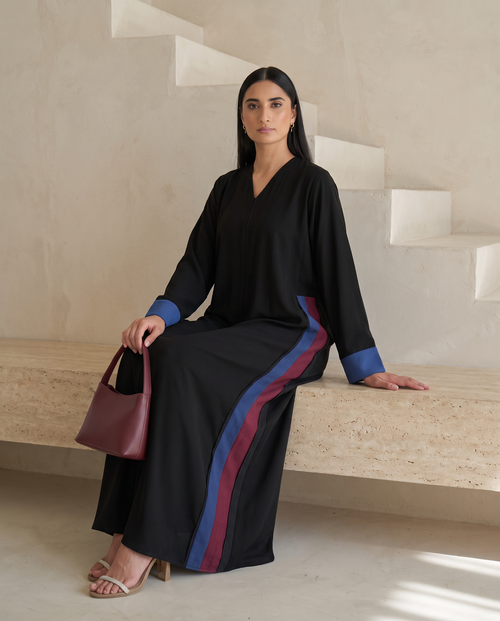 Horizon Contrast Abaya – hover image