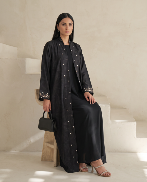 Crystal Leaf Abaya – hover image
