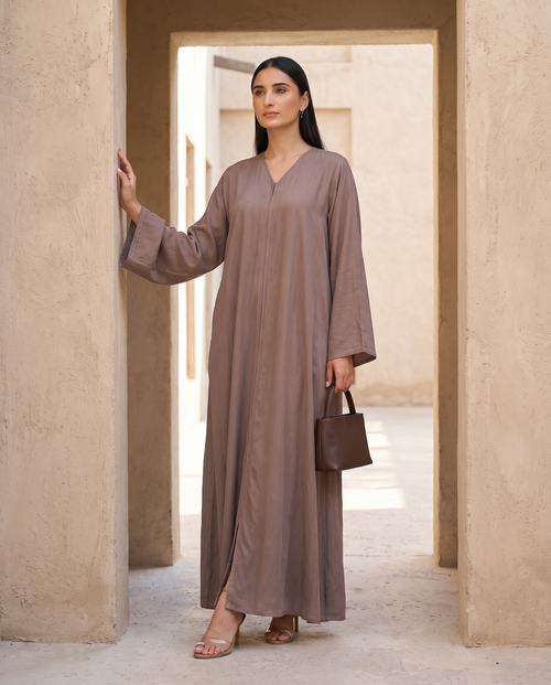 Desert Taupe Drape Essential Abaya