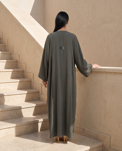 Taupe Drape Essence Abaya