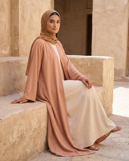 Desert Rose Classic Essential Abaya – hover image