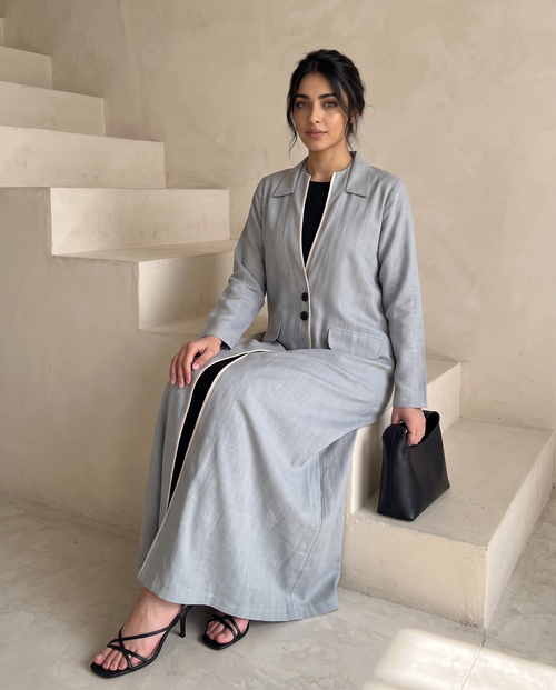 Skyline Tailored Abaya – hover image