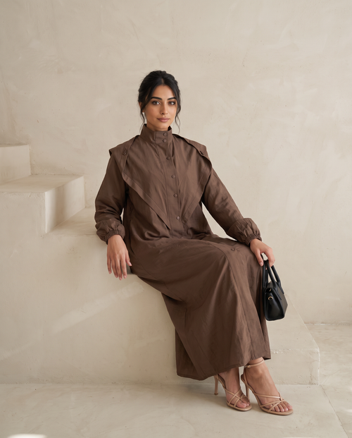 Streetwear Brown Abaya – hover image