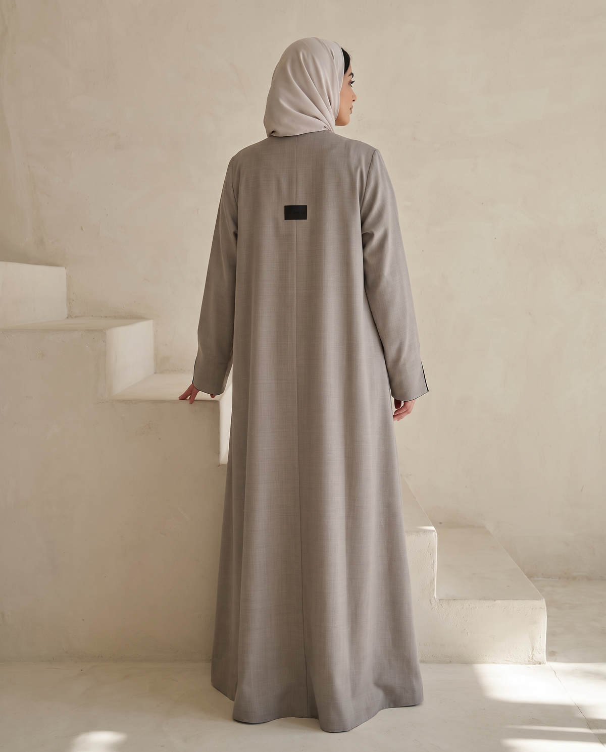 Minimal Textured Jacquard Abaya
