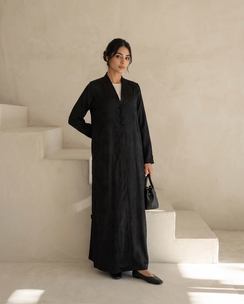 Opaline Black Abaya
