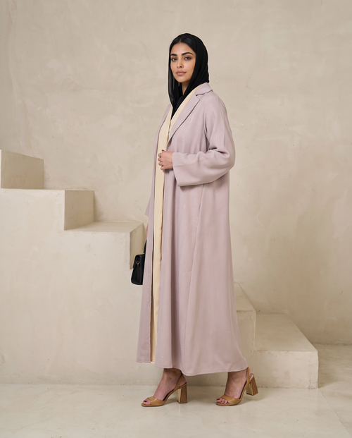 Blush Sheen Open Abaya – hover image